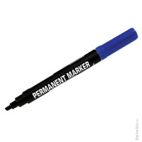 Маркер перманентный синий, скошенный, 1-5мм
