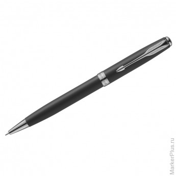 Ручка шариковая "Sonnet Black Secret Shell CT", черная, 1,0мм, поворотный механизм, подар.уп.