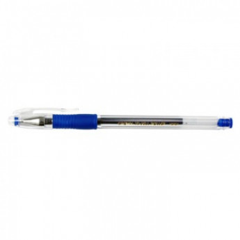 Ручка гелевая CROWN HJR-500R 0,5мм. рез. манж. синий