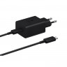 Зарядное устройство сетевое, 45Вт, USB-C+каб, Samsung, чер, EP-T4510XBEGRU
