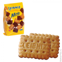Печенье BAHLSEN Leibniz (БАЛЬЗЕН Лейбниц) "Minis Choko", сливочное с шоколадом, 100 г, 762