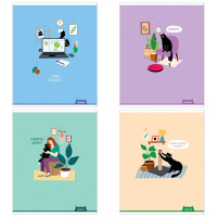 Тетрадь 48л., А5, линия ArtSpace "Рисунки. Funny cat" Тетрадь 48л., А5, линия ArtSpace "Рисунки. Funny cat"