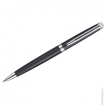 Ручка шариковая 'Hemisphere Matt Black CТ' синяя, 1,0мм, поворотный механизм, подар.уп.