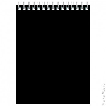 Блокнот А6 60л. на гребне BG "Для конференций", черный, 18 шт/в уп