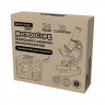 Микроскоп с подсветкой в кейсе, 74 предмета, в т.ч. набор из 16 микропрепаратов в подарок, увеличение 300х,600х,1200х, BRAUBERG KIDS, 391399