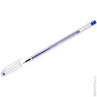 Ручка гелевая Crown "Hi-Jell" синяя, 0,5мм, штрих-код, 12 шт/в уп