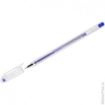 Ручка гелевая Crown 'Hi-Jell' синяя, 0,5мм, штрих-код, 12 шт/в уп