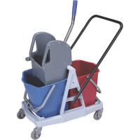 Тележка уборочная с отжимным прессом 71x42x93см 2х17л AF08076 Тележка уборочная с отжимным прессом 71x42x93см 2х17л AF08076