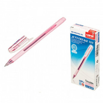 Ручка шариковая Uni Jetstream SX-101FL-07 L.PINK BLUE неавт. синяя, 0,7мм