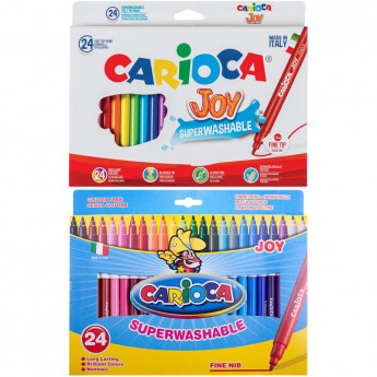 Фломастеры наб. 24цв.,CARIOCA JOY, 40615