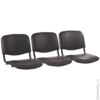 Сиденья для кресла 'Трим', комплект 3 шт., кожзам черный, каркас черный, комплект 3 шт