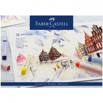 Пастель Faber-Castell 'Soft pastels', 36 цв., картон. упак.