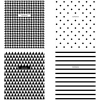 Тетрадь 96л., А5, клетка ArtSpace "Узоры. BW Pattern", Ассорти, ассорти, 5 шт/в уп