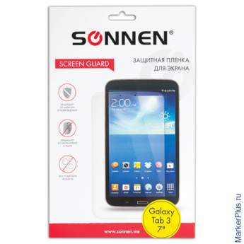 Защитная пленка для Samsung Galaxy Tab 3 7" SONNEN, прозрачная, 352950