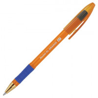 Ручка шариковая масляная с грипом BRAUBERG Model-XL ORANGE, СИНЯЯ, узел 0,7 мм, линия 0,35 мм, 143246