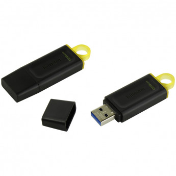Память Kingston "Exodia" 128GB, USB 3.2 Flash Drive, черный