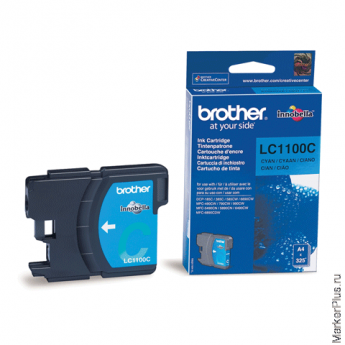 Картридж струйный BROTHER (LC-1100С) DCP-6690CW/385C, MFC-990CW, голубой, оригинальный