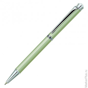 Ручка шариковая PIERRE CARDIN CRYSTAL (Пьер Карден), корпус бежевый, латунь, хром, PC0711BP, синяя