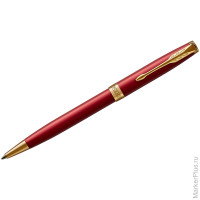 Ручка шариковая Parker 'Sonnet Intense Red GT' черная, 1,0мм, поворот., подар. уп.