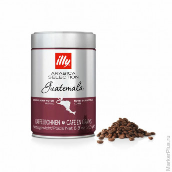 Кофе в зернах ILLY "Gvatemala" ИТАЛИЯ, 250 г, в жестяной банке, арабика 100%, ИТАЛИЯ, 7007