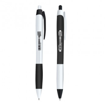 Ручка шариковая масляная BRAUBERG автоматическая "Black&White 4", захват, узел 0,7 мм, линия 0,35 мм, OBPR132