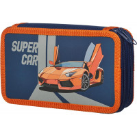 Пенал №1School Super car 2 отд., ламинат, софт тач, 190x110 мм, ПКК 11-6 Пенал №1School Super car 2 отд., ламинат, софт тач, 190x110 мм, ПКК 11-6