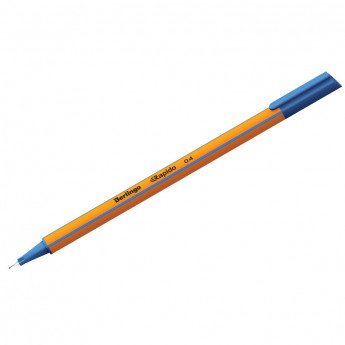 Ручка капиллярная Berlingo 'Rapido' синяя, 0,4мм, трехгранная, 12 шт/в уп