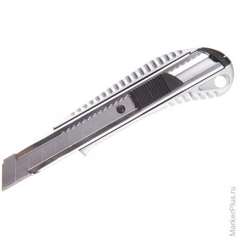 Нож канцелярский 18мм Erich Krause, auto-lock, полностью металлический, европодвес