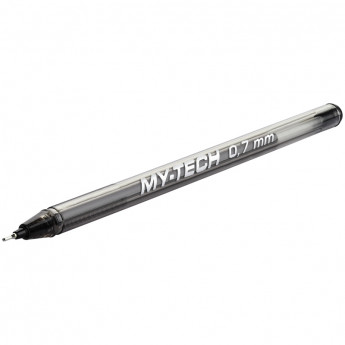Ручка шариковая PenSan "My-Tech" черная, 0,7мм, игольчатый стержень, на масляной основе 25 шт/в уп