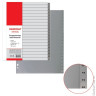 Разделитель пластиковый ОФИСМАГ, А4, 20 листов, цифровой 1-20, оглавление, серый, 225604
