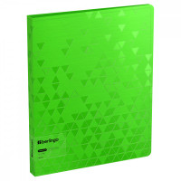 Папка с 60 вкладышами Berlingo 'Neon', 24мм, 1000мкм, зеленый неон, с внутр. карманом