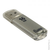 Флэш-диск 16 GB, SMARTBUY V-Cut, USB 2.0, серебристый, SB16GBVC-S