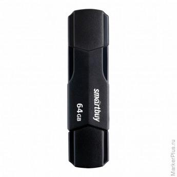 Флеш-диск 64 GB SMARTBUY Clue, USB 2.0, черный, SB64GBCLU-K Флеш-диск 64 GB SMARTBUY Clue, USB 2.0, черный, SB64GBCLU-K