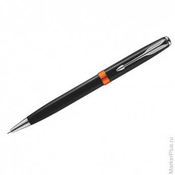 Ручка шариковая "Sonnet Subtle Big Red CT", черная, 1,0мм, поворотный механизм, подар.уп.