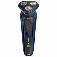 Электробритва POLARIS PMR 0309RC PRO 5, 3 головки, аккумулятор, сухое и влажное бритье, синяя, 54835 Электробритва POLARIS PMR 0309RC PRO 5, 3 головки, аккумулятор, сухое и влажное бритье, синяя, 54835
