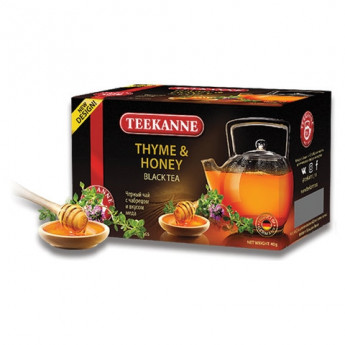 Чай TEEKANNE (Тиканне) "Thyme&Honey", черный, чабрец/мёд, 20 пакетиков по 2 г, 0306_4550