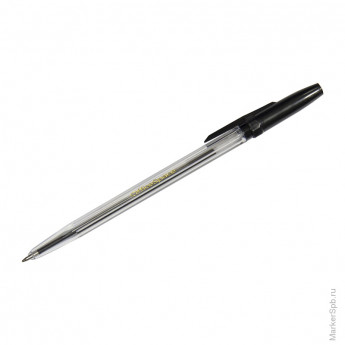 Ручка шариковая "OfficeSpace" черная, 1мм 50 шт/в уп