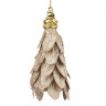 Украшение новогоднее подвесное Кисточка золото 4,7x4,7x11,5см 91193