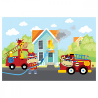 Пазл 24 эл. Maxi ТРИ СОВЫ "Пожарная бригада"