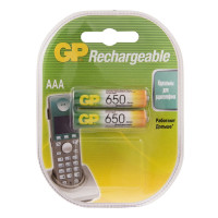 Аккумулятор GP AAA (HR03) 650mAh 2BL 2 шт/в уп