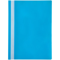 Папка-скоросшиватель пластик. OfficeSpace, А4, 120мкм, голубая с прозр. верхом 20 шт/в уп