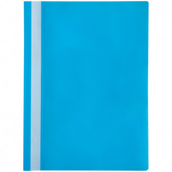 Папка-скоросшиватель пластик. OfficeSpace, А4, 120мкм, голубая с прозр. верхом, 20 шт/в уп