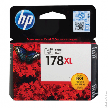 Картридж струйный HP (CB322HE) Photosmart D5400, №178XL, фото черный, оригинальный, ресурс 290 фото