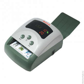 Детектор банкнот DOCASH 430, автоматический, RUB, USD, EUR, ИК-, магнитная детекция, АКБ