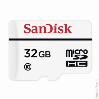 Карта памяти micro SDHC, 32 GB, SANDISK, скорость передачи данных 20 Мб/сек (class10), SDQQ-032G-G46