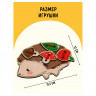 Развивающая игрушка ТРИ СОВЫ Шнуровка 'Ежик', дерево, 4 детали