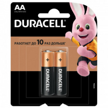 Батарейки DURACELL АА/LR6-2BL BASIC CN бл/2