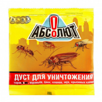 Средства от насекомых Абсолют дуст против всех видов насекомых 100 г АДП100