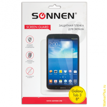 Защитная пленка для Samsung Galaxy Tab 3 8" SONNEN, матовая, 352954