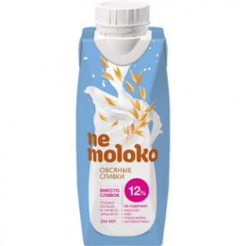 Напиток овсяный сливочный Nemoloko 12% 0,25 л